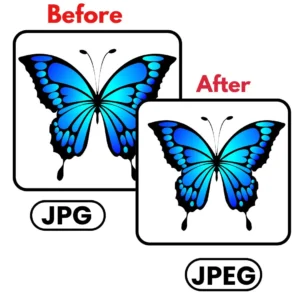 How to convert JPG to JPEG